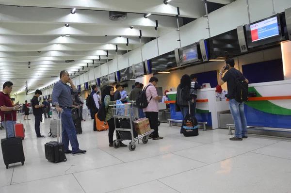 Jakarta Indonésia Agosto 2016 Aeroportos Internacionais Soekarno Hatta Jacarta Indonésia — Fotografia de Stock