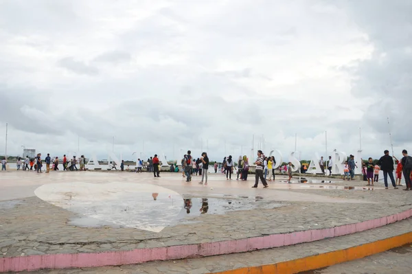 Makassar Indonesien Den Januari 2014 Losari Beach Makassar Indonesien — Stockfoto