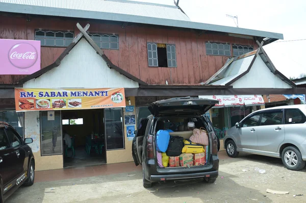 Barru Indonesia 12Th January 2014 Food Stalls Inter City Taxi — ストック写真