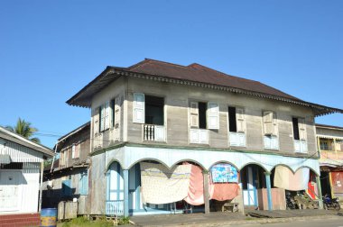 TANJUNG Satıcısı, Indonezya. 13 Nisan 2014. Tanjung Selor Endonezya şehir merkezinde.
