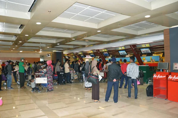 Makassar Indonesia Enero 2014 Sultan Hasanuddin Aeropuertos Internacionales Makassar Indonesia —  Fotos de Stock