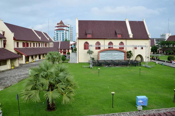 Макассар Индонезия Январь Января 2014 Историческое Здание Территории Форта Роттердам — стоковое фото