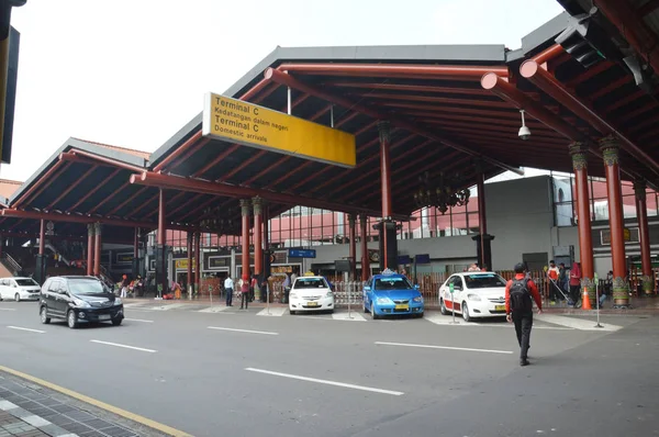 Jakarta Indonésia Março 2014 Aeroportos Internacionais Soekarno Hatta Jacarta Indonésia — Fotografia de Stock