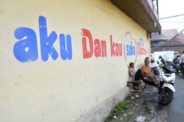 Tarakan, Endonezya - 20 Mart 2016: Tarakan kentinin bir köşesinde