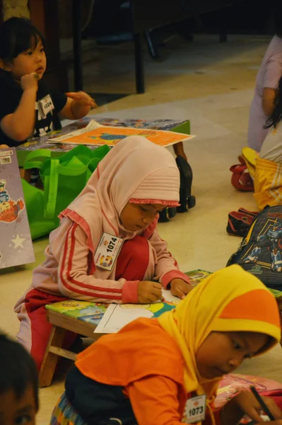 Tarakan Indonésia Maio 2016 Concurso Desenho Para Colorir — Fotografia de Stock