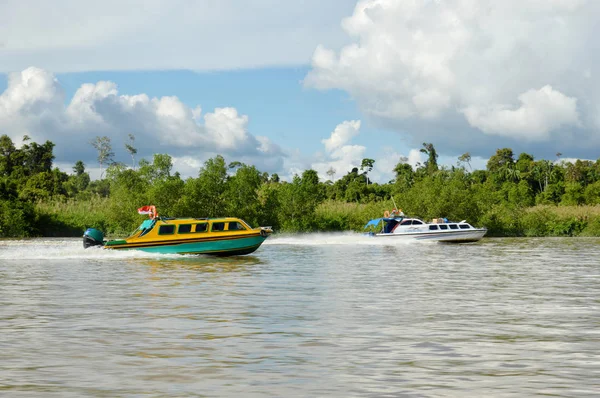 Tarakan Indonesia Ianuarie 2016 Barca Viteză Este Modul Transport Interinsular — Fotografie, imagine de stoc