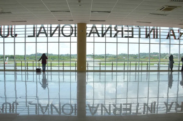 Tarakan Ινδονησία Ιουλίου 2016 Διεθνή Αεροδρόμια Juwata Στο Tarakan Indonesia — Φωτογραφία Αρχείου