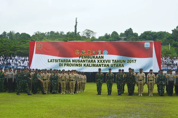 Tarakan Indonésie Avril 2017 Chef État Major Armée Des Forces — Photo