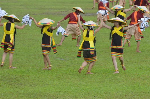Tarakan Indonésia Abril 2017 Uma Dança Colossal Cerimônia Abertura Treinamento — Fotografia de Stock