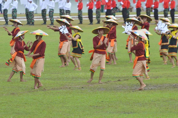 인도네시아의 타라칸 2017 인도네시아의 타라칸에서의 육군사관학교 개막식 에서의 — 스톡 사진