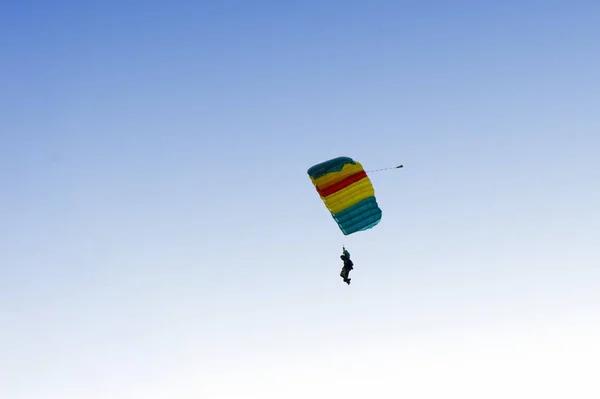 Tarakan Indonesia April 2017 Parachute Attraction Opening Ceremony Integration Training — Stock Photo, Image