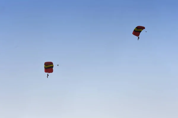 Tarakan Indonesia April 2017 Parachute Attraction Opening Ceremony Integration Training — Stock Photo, Image