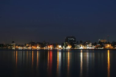 Makassar - Endonezya, 11 Kasım 2011: Losari Sahili Makassar Panorama
