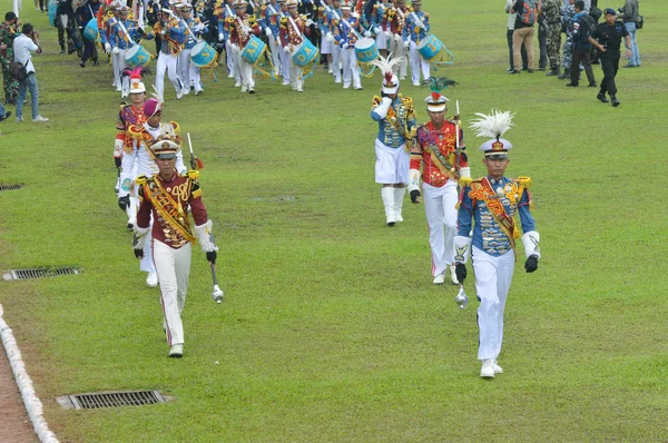 Tarakan Indonesia April 2017 Drumband Appearances Cadets Armed Forces Academy — 图库照片