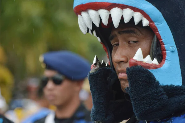 Tarakan Indonesien April 2017 Trumbandsframträdanden Kadetter Från Försvarsmaktens Akademi Och — Stockfoto