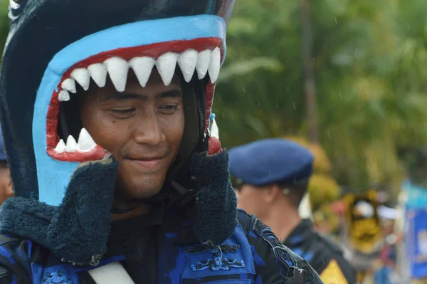 Tarakan Indonesien April 2017 Trommelauftritte Von Kadetten Der Armeeakademie Und — Stockfoto