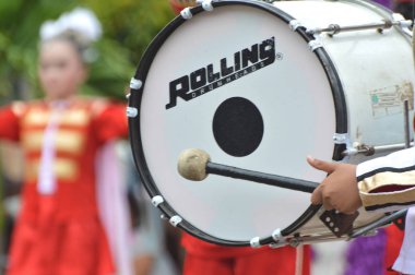 Tarakan, Endonezya. 22 Ocak 2017 Don Bosco School Tarakan, Endonezya 'da bando yarışması