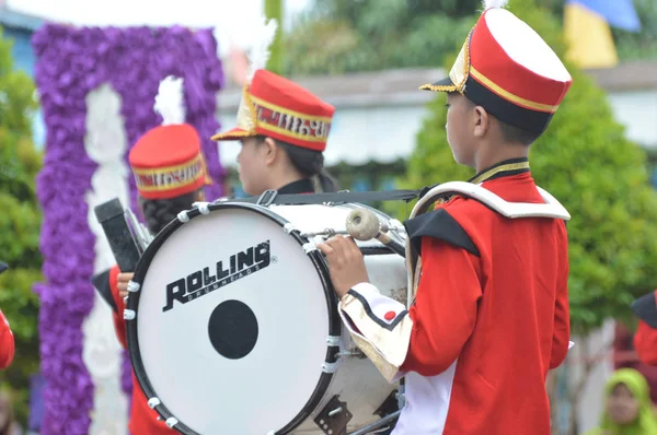 Tarakan Indonesia 22Th January 2017 Marching Band Competition Don Bosco — 图库照片