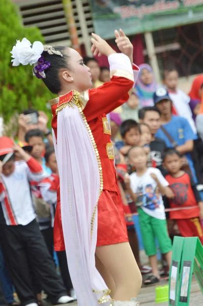 Tarakan, Endonezya. 22 Ocak 2017 Don Bosco School Tarakan, Endonezya 'da bando yarışması