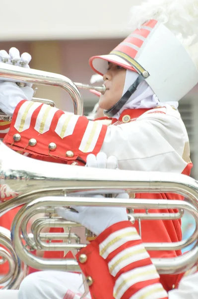 Tarakan Indonesia Enero 2017 Concurso Bandas Música Escuela Don Bosco — Foto de Stock