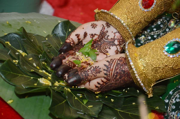 Tarakan Indonésia Janeiro 2016 Mappacci Cerimônia Casamento Tradicional Bugisnês Indonésio — Fotografia de Stock