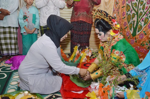 Tarakan Indonesia 9Th January 2016 Mappacci Traditional Wedding Ceremony Bugisnese — 图库照片