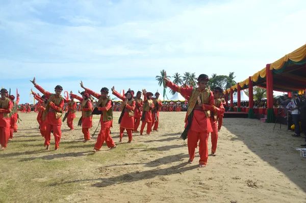 Tarakan Indonesia Dec 2017 Colossal Dance Iraw Tengkayu Festival Amal — Stock Photo, Image