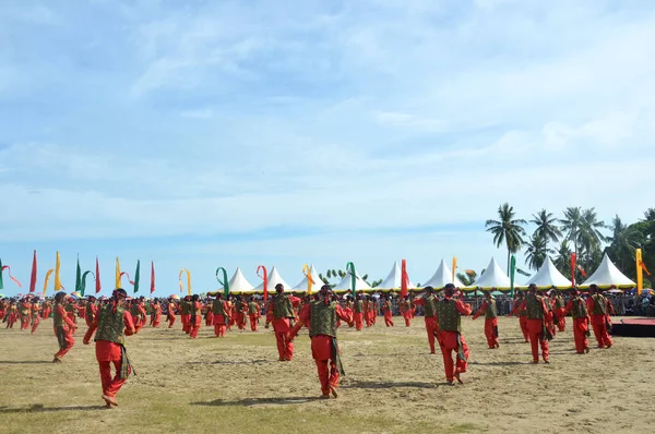 Tarakan Indonesia Dec 2017 Colossal Dance Iraw Tengkayu Festival Amal — Stock Photo, Image