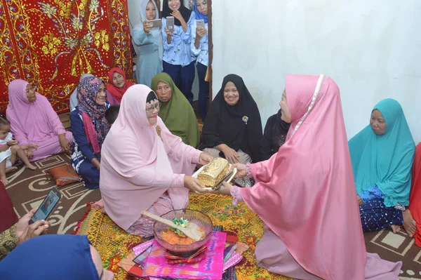 Tarakan Indonesia 16Th October 2017 Traditional Bugisnese Ceremonial Handover Uang — Stock Photo, Image