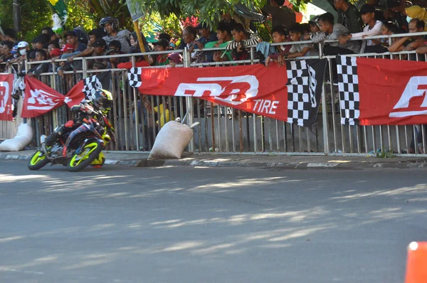Tarakan Indonésia Maio 2017 Motoprix Campeonato Nacional Aveia Circuito Não — Fotografia de Stock