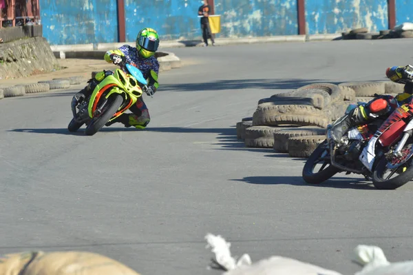 Tarakan Indonésia Maio 2017 Motoprix Campeonato Nacional Aveia Circuito Não — Fotografia de Stock