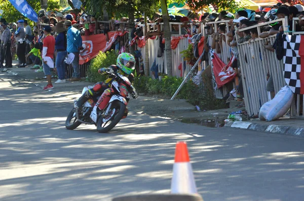 Tarakan Indonesie Května2017 Motoprix Národní Šampionát Ovesné Vločky Nestálý Okruh — Stock fotografie
