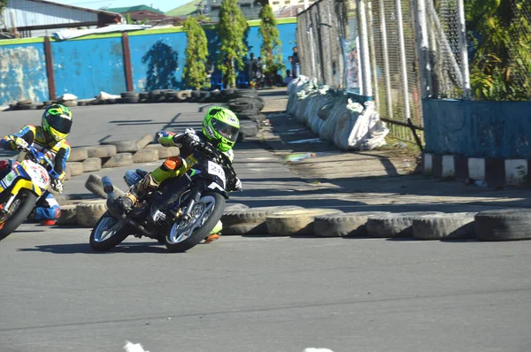 Tarakan Indonésia Maio 2017 Motoprix Campeonato Nacional Aveia Circuito Não — Fotografia de Stock