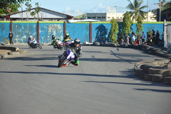 Tarakan Indonesia Mayo 2017 Campeonato Nacional Motoprix Circuito Permanente Datu — Foto de Stock