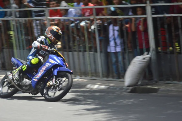 Tarakan Indonésie Mai 2017 Championnat National Motoprix Sur Circuit Non — Photo