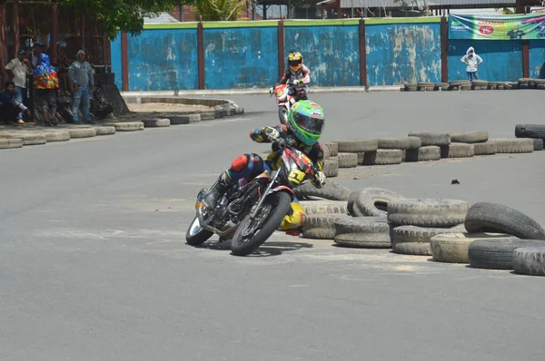 Tarakan Indonesien Mai 2017 Nationale Motoprix Meisterschaft Datu Adil Tarakan — Stockfoto