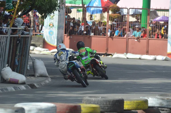 Tarakan Indonésia Maio 2017 Motoprix Campeonato Nacional Aveia Circuito Não — Fotografia de Stock