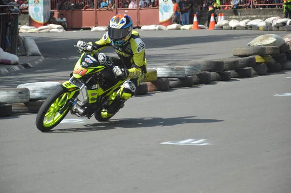 Tarakan Indonesia Maggio 2017 Motoprix Campionato Nazionale Oin Circuito Non — Foto Stock