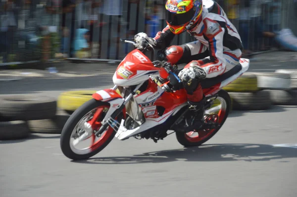 Tarakan Indonesia Mayo 2017 Campeonato Nacional Motoprix Circuito Permanente Datu —  Fotos de Stock