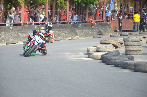 Tarakan Indonésie Mai 2017 Championnat National Motoprix Sur Circuit Non — Photo