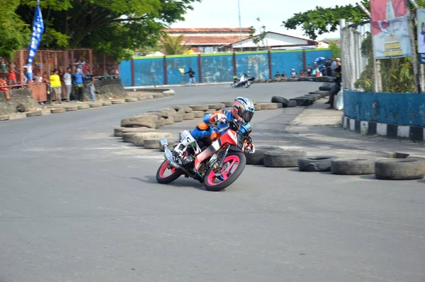 Tarakan Indonesia Maggio 2017 Motoprix Campionato Nazionale Oin Circuito Non — Foto Stock