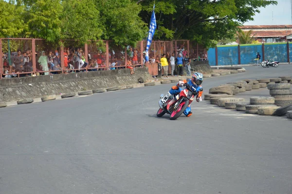 Tarakan Indonesia Maggio 2017 Motoprix Campionato Nazionale Oin Circuito Non — Foto Stock