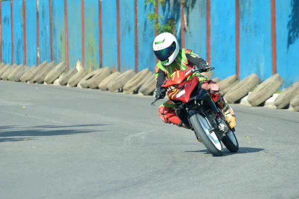 Tarakan Indonésia Maio 2017 Motoprix Campeonato Nacional Aveia Circuito Não — Fotografia de Stock