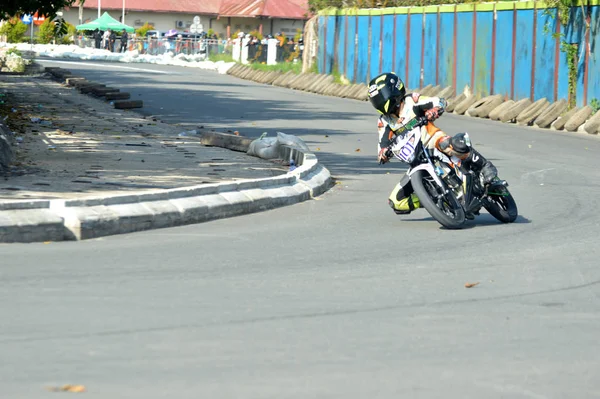 Tarakan Indonésie Mai 2017 Championnat National Motoprix Sur Circuit Non — Photo