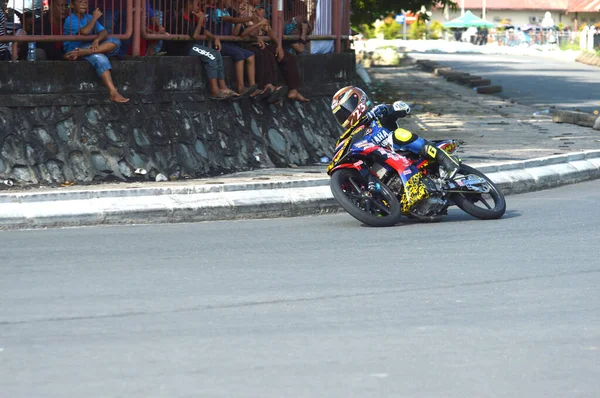 Tarakan Indonésia Maio 2017 Motoprix Campeonato Nacional Aveia Circuito Não — Fotografia de Stock