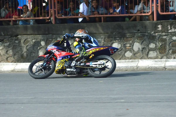 Tarakan Indonésie Mai 2017 Championnat National Motoprix Sur Circuit Non — Photo