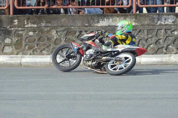 Tarakan Indonésia Maio 2017 Motoprix Campeonato Nacional Aveia Circuito Não — Fotografia de Stock