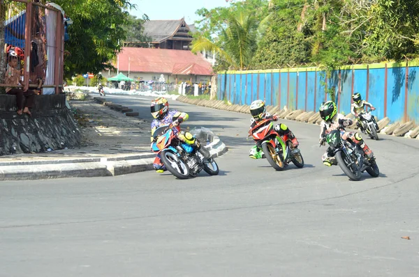 Tarakan Indonésie Mai 2017 Championnat National Motoprix Sur Circuit Non — Photo