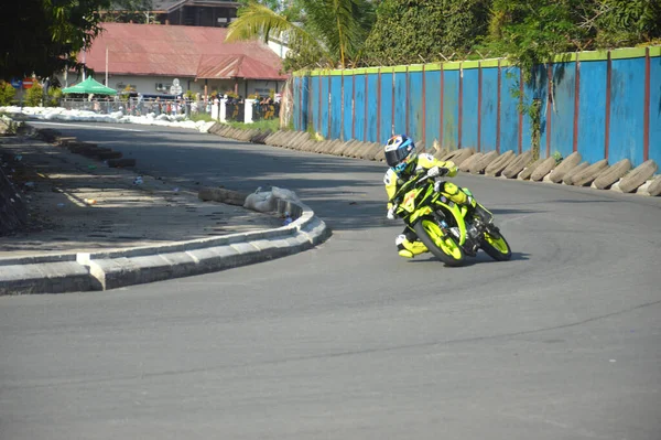 Tarakan Indonesia Maggio 2017 Motoprix Campionato Nazionale Oin Circuito Non — Foto Stock