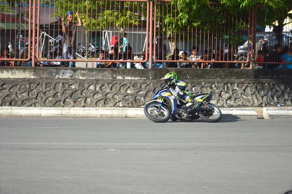 Tarakan Indonésie Mai 2017 Championnat National Motoprix Sur Circuit Non — Photo
